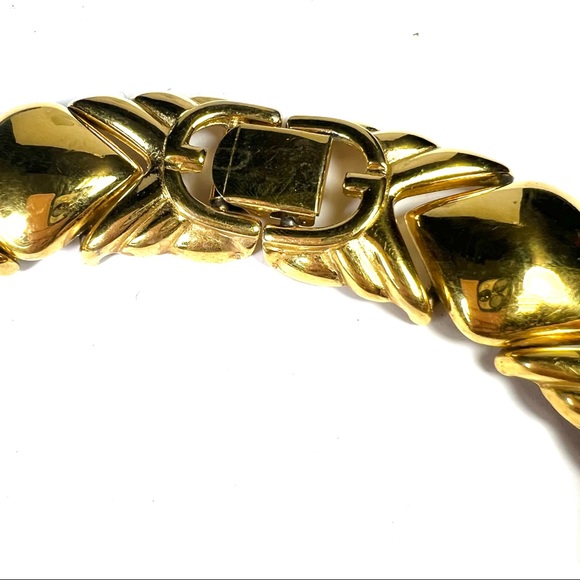 Super Nice Vintage Givenchy Gold Choker - Picture 4 of 8